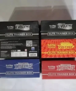 Clearance pallet of Pokémon trading cards, original packaging